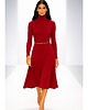 sukienki midi damskie Sukienka czerwona  YY300051