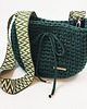 torby na ramię Torebka Peonia Craftbags typu worek - ciemna zieleń