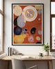 grafiki i ilustracje PLAKAT abstrakcyjny, Hilma af Klint, retro poster, modernizm