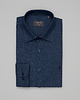 koszule męskie Koszula flumeri 00508 długi rękaw granatowy slim fit