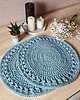 podkładki do kuchni Podkładki na stół ze sznurka - brudny błękit
