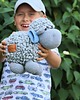misie i maskotki Kolorowa handmade słodka owieczka w rozmiarze XL