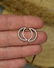 kolczyki wire wrapping Kolczyki sztyfty księżyce wire wrapping półksiężyc