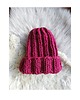 czapki damskie Czapka beanie handmade fuksja