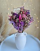dodatki - różne Bukiet z suszonych kwiatów na Dzień Mamy, różowo-fioletowy