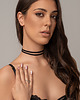 chokery Seksowny podwójny choker Nerine