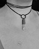 wisiory Choker SREBRO Kryształ górski - naszyjnik Q2162