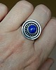 pierścionki srebrne Pierścionek -fasetowany  lapis lazuli-
