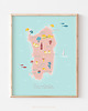plakaty Plakat - Mapa Sardynii