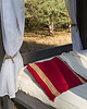 poduszki gładkie Poszewka na poduszkę boho THE FRINGE PILLOW czerwona