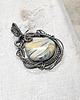 srebrne naszyjniki Lapis lace onyx  s183