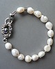 bransoletki srebrne -perły-bransoletka-