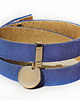 bransoletki skórzane blue + gold