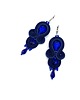 kolczyki soutache Anya kolczyki sutasz romantyczne małe lekkie granatowe