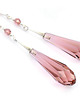 kolczyki swarovski Grace - Ślubne kolczyki - Blush Rose - Kryształy Swarovski
