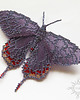 broszki Nocny motyl I, brosza, beading