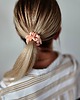 gumki do włosów Gumka jedwabna, scrunchie, frotka peach dew MINI