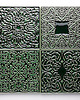 kafle i panele Kafle ręcznie robione, 4 ornamenty, zieleń butelkowa, kafelki.