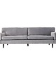 sofy i szezlongi Sofa HELSINKI srebrny welur, skandynawski design