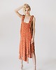 sukienki midi damskie Sukienka Twist Orange