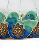ozdoby wielkanocne Turkusowe sikorki - ceramiczne ozdoby wielkanocne