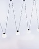 lampy wiszące Lampa nowoczesna wisząca GLASS HANGMAN 4 mleczne klosze kulki