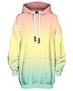 bluza z kapturem damska Bluza Oversize Tunika DR.CROW Ombre Summer