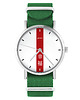 zegarki męskie Zegarek - Szczęście - zielony, nylonowy