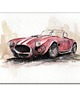 grafiki i ilustracje Akwarela ręcznie malowana  samochód AC Cobra