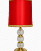 lampy stołowe Kryształowa lampa vintage, lata 70.
