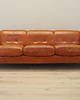 sofy i szezlongi Sofa skórzana ruda, włoski design, lata 70, produkcja: Włochy