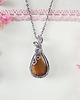 wisiory Naszyjnik Tygrysie Oko stal chirurgiczna wisiorek handmade