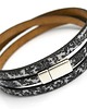 bransoletki skórzane Bransoletka skóra  MAGNETOOS  BAROQ SILVER