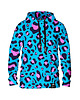 bluza z kapturem damska Damska Bluza z kapturem Leopard Blue