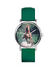 zegarki unisex Zegarek  mały - Koń, las - silikonowy, zielony
