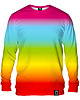 bluzy męskie Bluza Bez Kaptura Męska DR.CROW Ombre Rainbow