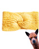 opaski do włosów Wełniana opaska handmade z alpaki i merino, ciepła, miękka, niegryząca