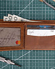 portfele męskie Karmelowy Duży Portfel Męski Vintage na Karty Skóra Licowa SH-W9016