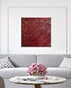 obrazy Czerwony obraz abstrakcyjny ze złotem "Rojo" 60x60cm