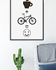 plakaty Plakat z rowerem. Rower + kawa = :-)