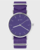 zegarki damskie Zegarek - Simple elegance - fioletowy, nato