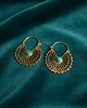 kolczyki z mosiądzu Kolczyki z mosiądzu Suri indyjska biżuteria dekorowana