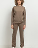 spodnie dresowe damskie Spodnie dresowe w typie jogger, MMM38, cappuccino