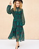 sukienki midi damskie Sukienka Mandala BS Emerald -