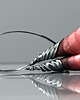 kolczyki wire wrapping Pudrowe kolczyki na alternatywny ślub