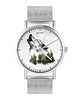 zegarki unisex Zegarek - Wilk - bransoleta mesh