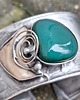 bransoletki wire wrapping Krzemień pasiasty i agat - bransoletka regulowana