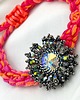 bransoletki na sznurku Bransoletka sznurkowa shamballa Swarovski kwiat