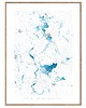 plakaty MAZURY Wielkie Jeziora Mazurskie  mapa plakat (porty, mariny)