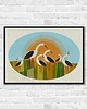 plakaty Plakat Fine Art giclee BOCIANI SEJMIK